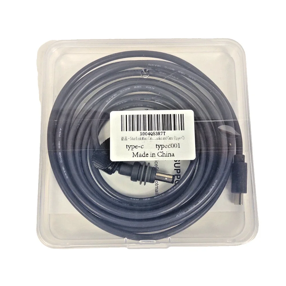 Starlink Mini USB C to DC Power Cable, 10FT/3M Portable USB Type-C Input to DC